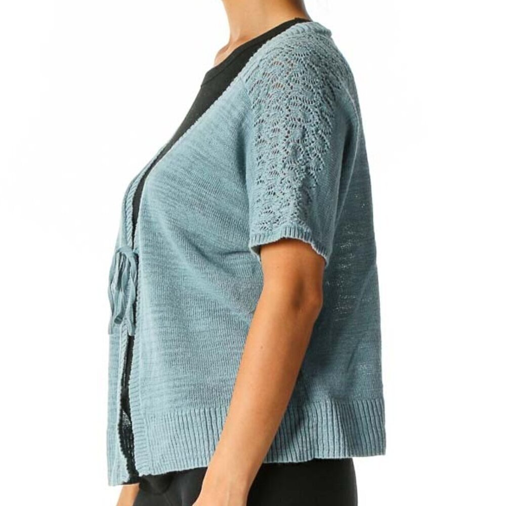 Van Heusen Blue Knitted Cardigan - Picture 2 of 3